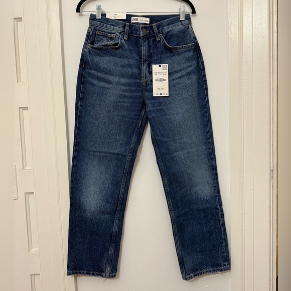 Zara dark denim NWT size 4 jeans - Picture 1 of 4
